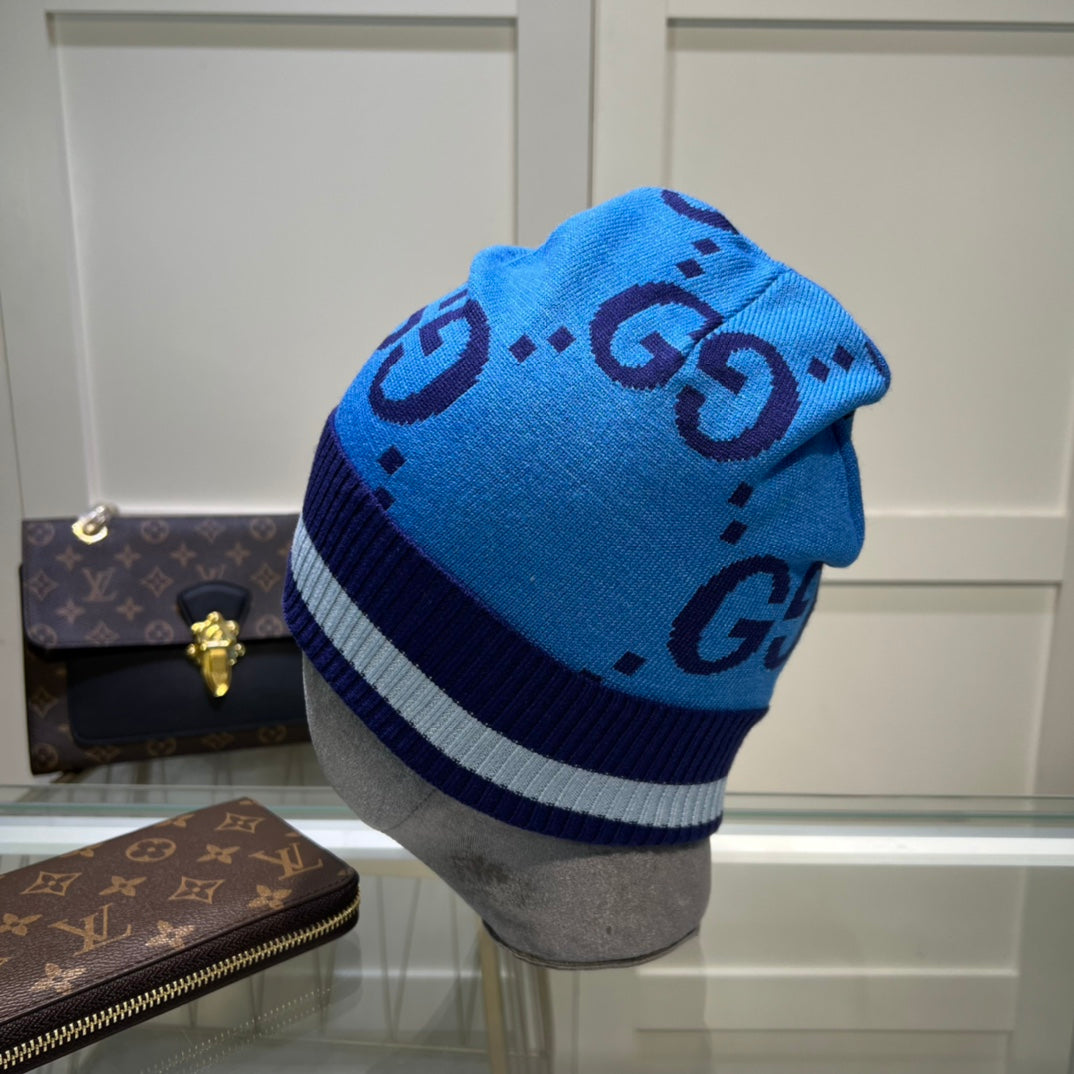 Classic GG Jacquard Wool Knit Beanie | Luxury Designer Winter Hat