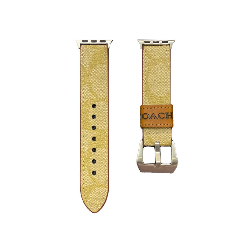 レザー クラシック Apple Watch バンド ダークブラウン-YHK244221710