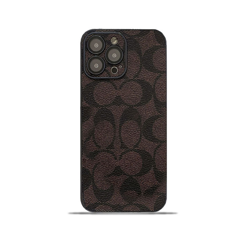 Coque iPhone classique marron -QB240402