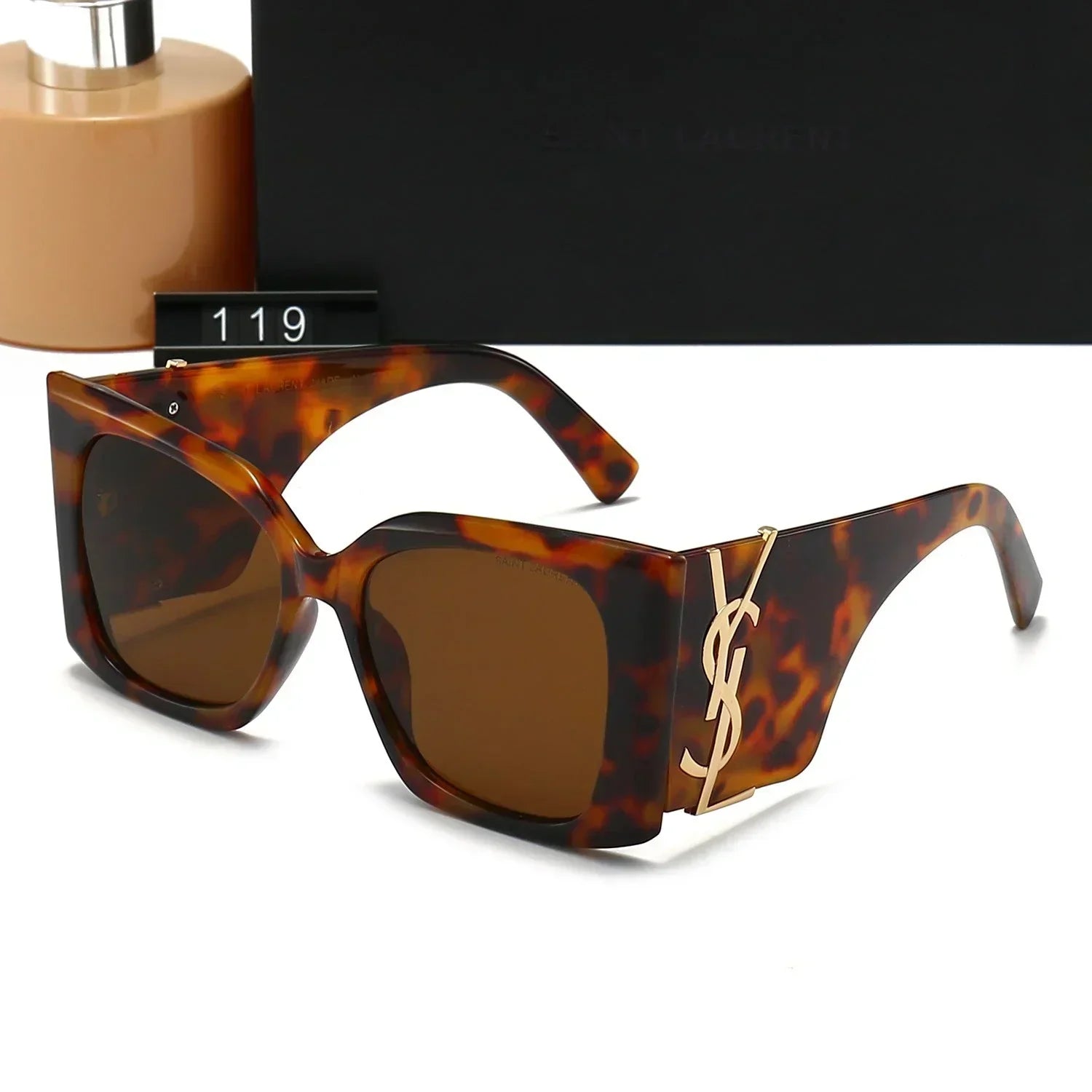 Óculos de sol luxuosos com armação grande Y-01