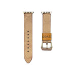 レザー クラシック Apple Watch バンド ダークブラウン-YHK244221710
