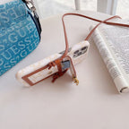 Λευκή Celine Θήκη iPhone με θήκη για κάρτα -LH240109