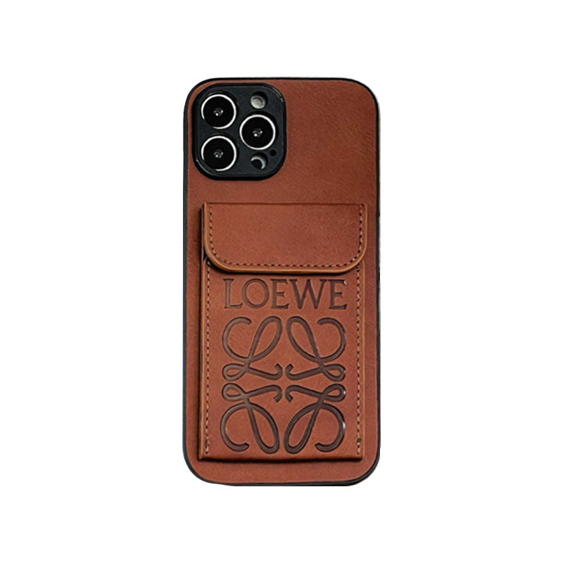 Husa iPhone de lux Cu Suport Card Negru-LZP241448