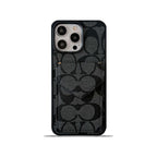 Klassische iPhone-Hülle mit Kartenhalter und Riemen Hellschwarz -SJ240513
