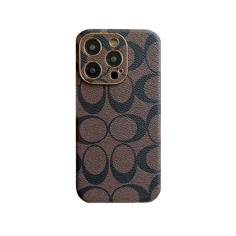Κλασική θήκη iPhone Δερμάτινη Μαύρη -QBK240513