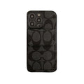 Étui classique pour iPhone avec portefeuille noir-HP240513
