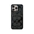 Klassische iPhone-Hülle mit Kartenhalter und Riemen Hellschwarz -SJ240513
