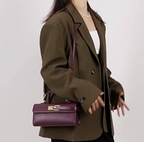Luxury Brand Lock Design Tote Bag
