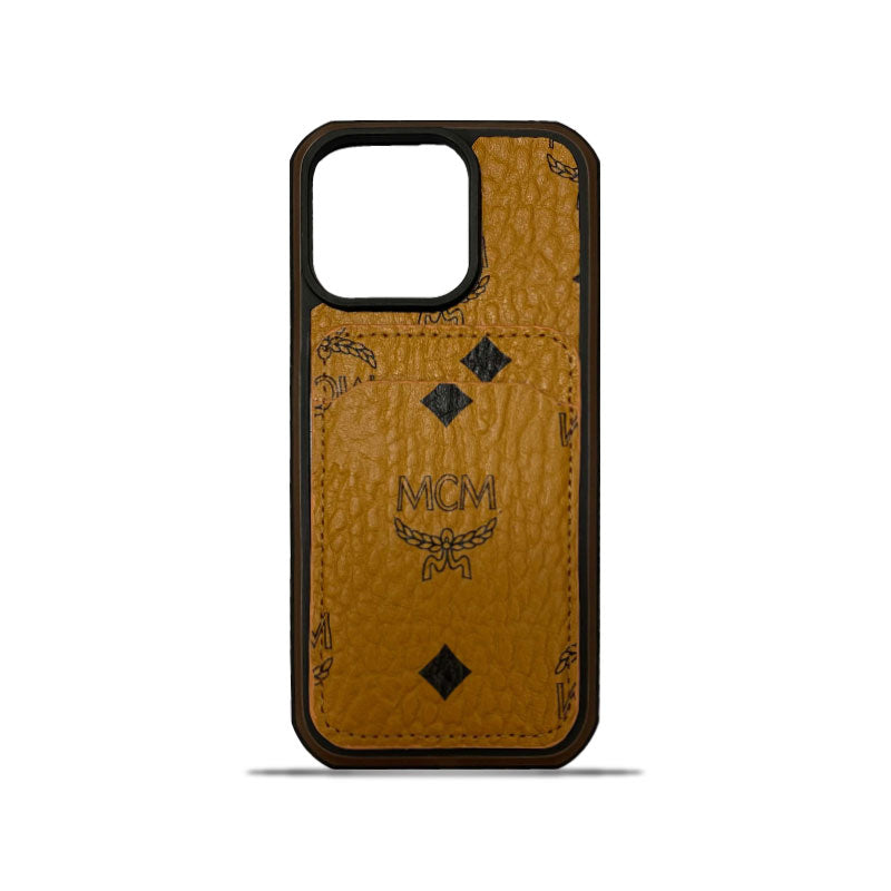 MCM iPhone-etui med kortholder Gul-MCK240603