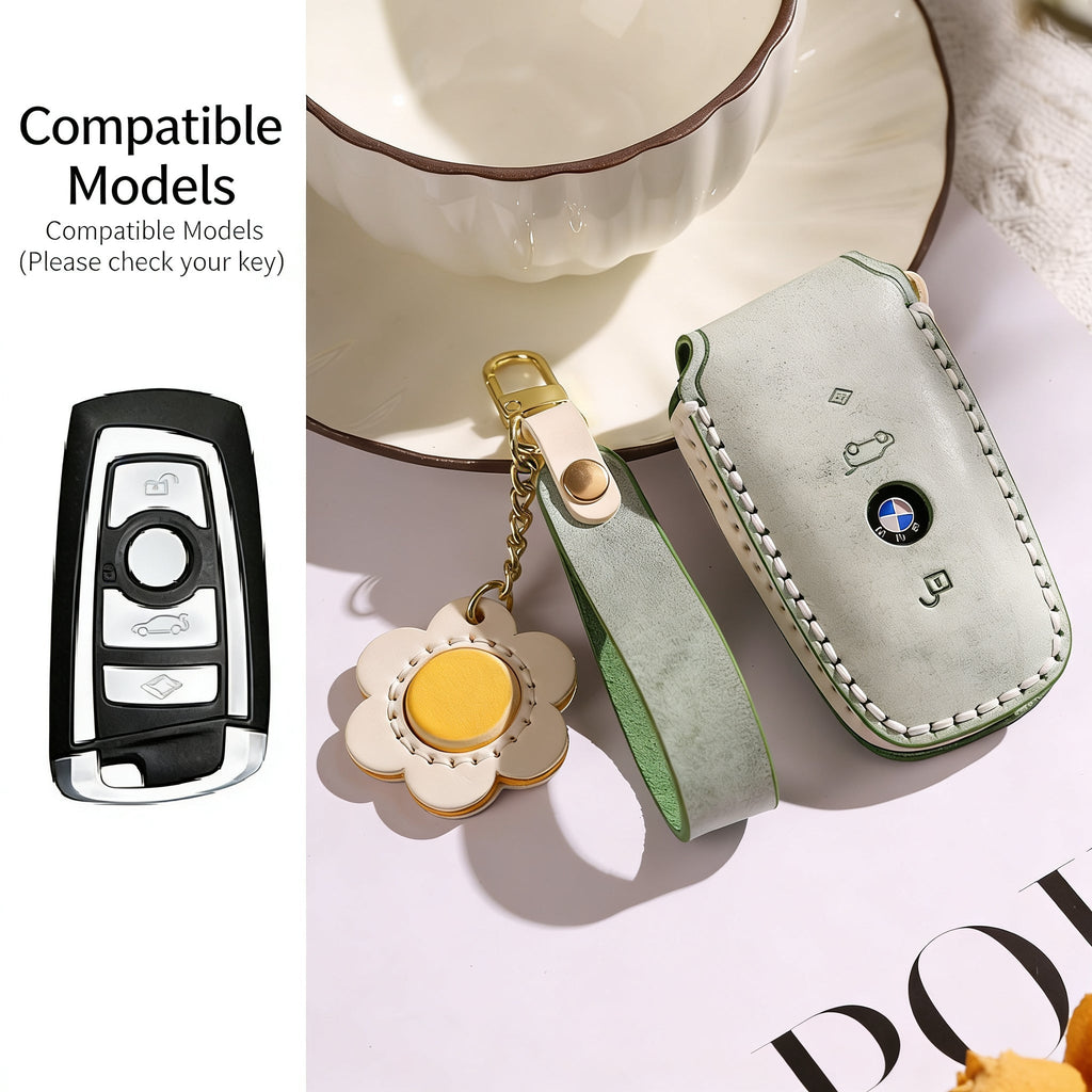 Handmade Genuine Leather Key Case for BMW