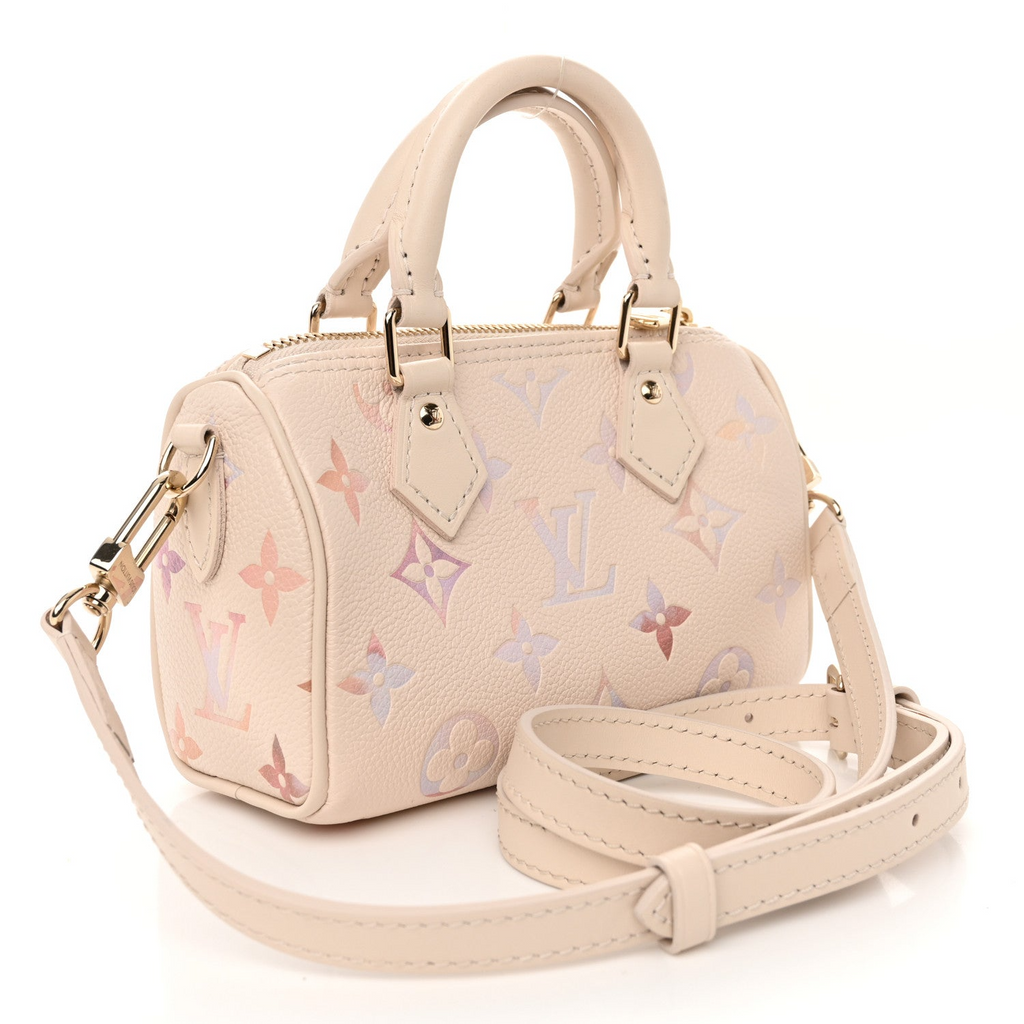Dreamy Lavender Aquarel Gradient Mini Barrel Crossbody taske