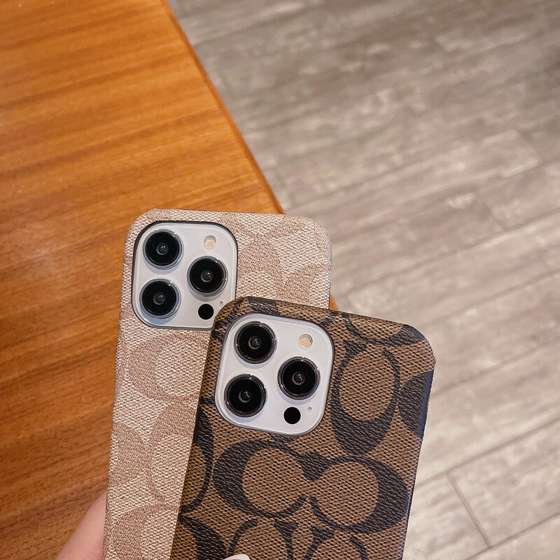 Capa clássica clássica para iPhone marrom -JDK241426