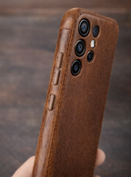 Handcrafted Vegetable-Tanned Leather Samsung Case – Vintage Patina Edition