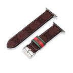 Leather Monogram Apple Watch Bands