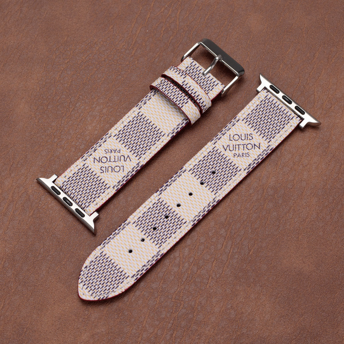 Leather Monogram Apple Watch Bands