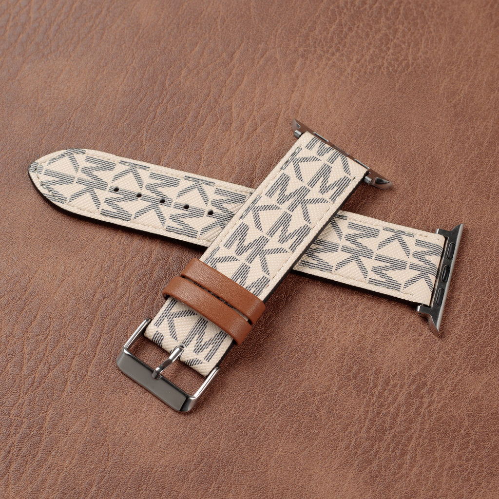 Leather Monogram Apple Watch Bands