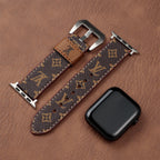 Leather Monogram Apple Watch Bands