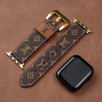 Leather Monogram Apple Watch Bands