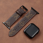 Leather Monogram Apple Watch Bands