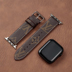 Leather Monogram Apple Watch Bands