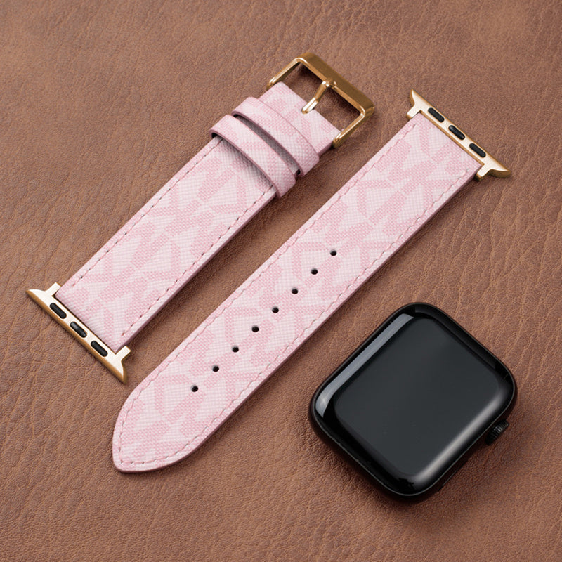 Leather Monogram Apple Watch Bands