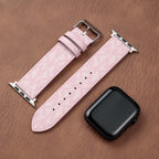 Leather Monogram Apple Watch Bands