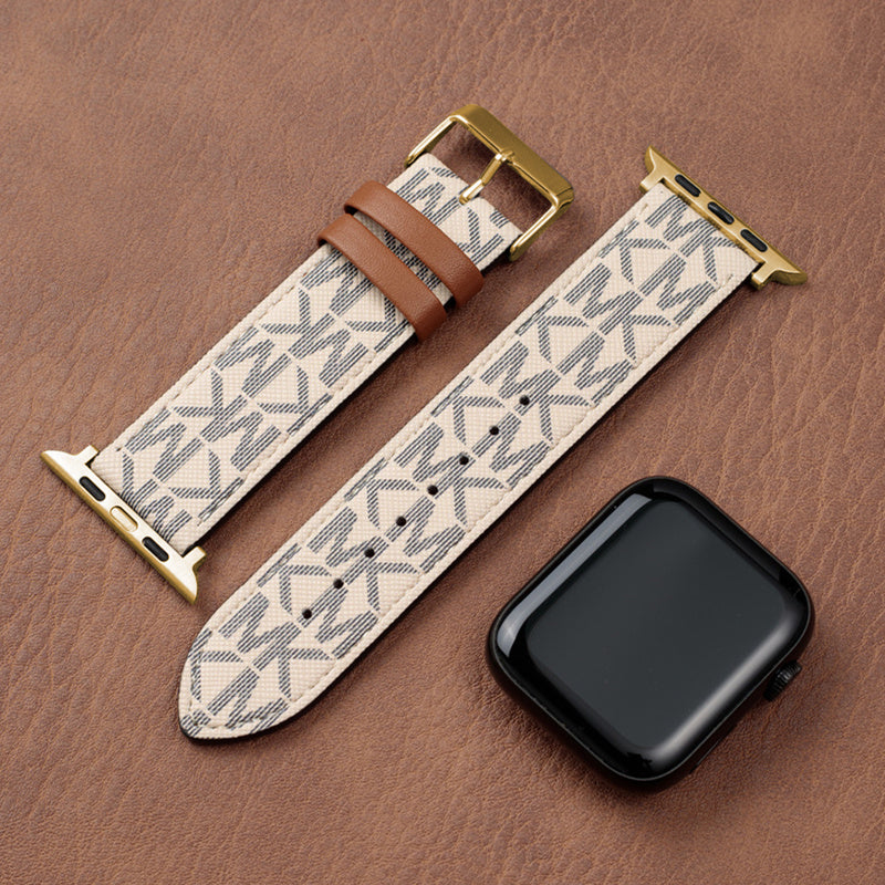 Leather Monogram Apple Watch Bands
