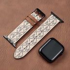 Leather Monogram Apple Watch Bands