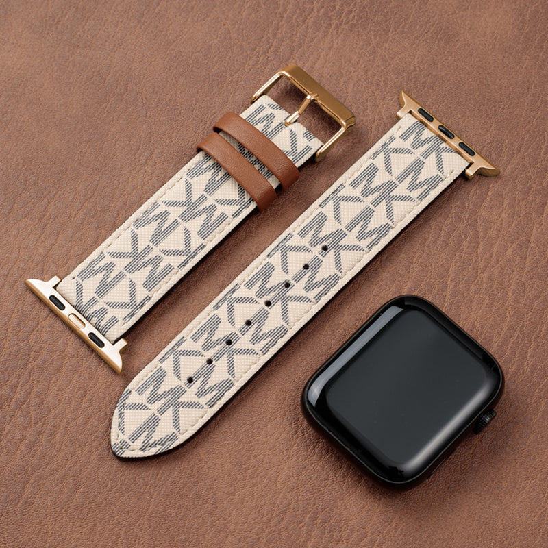 Leather Monogram Apple Watch Bands