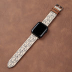 Leather Monogram Apple Watch Bands