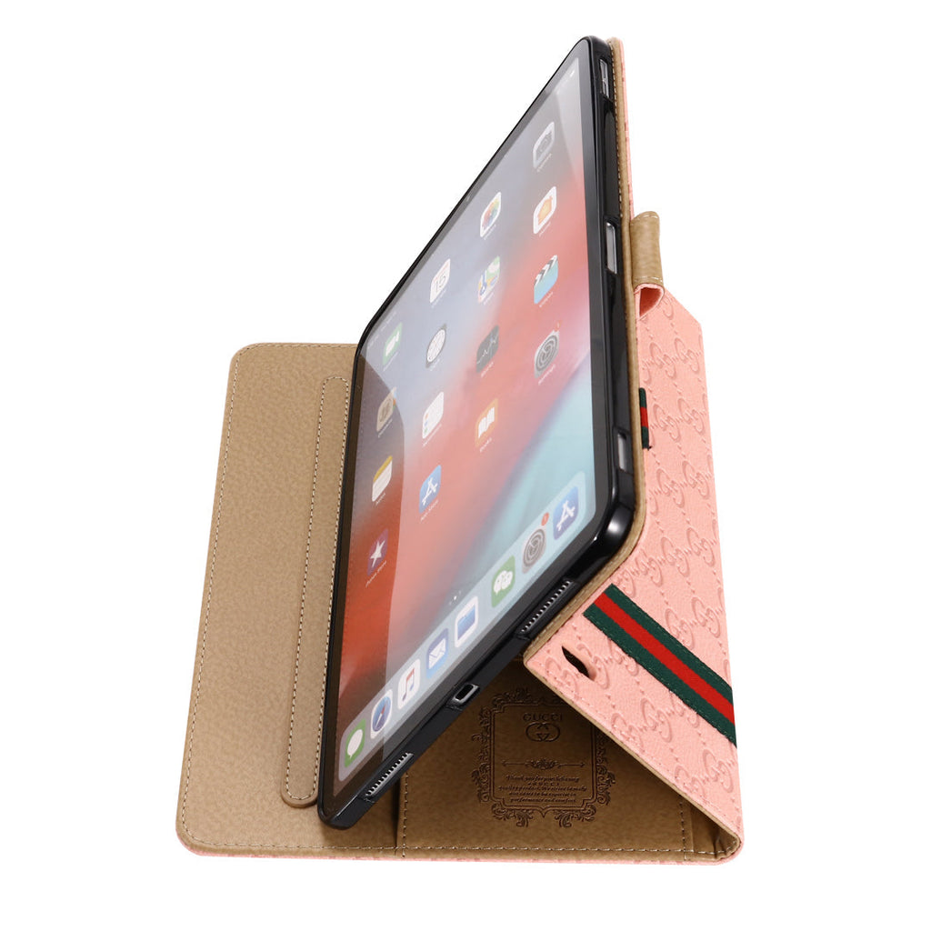スタンド機能付き 3D エンボス フリップ カバー ホルスター Apple iPad ケース
