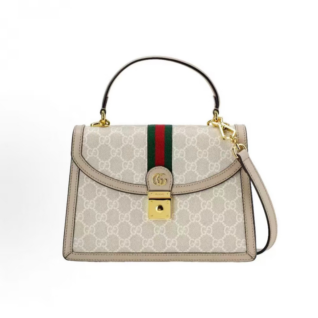 Luxe Monogram Leather Satchel