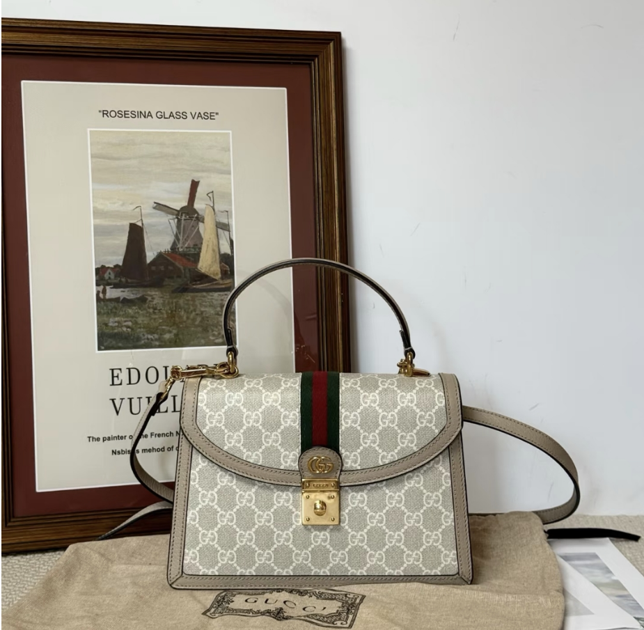Luxe Monogram Leather Satchel