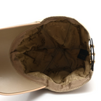 Beige Contrast Brim Baseball Cap