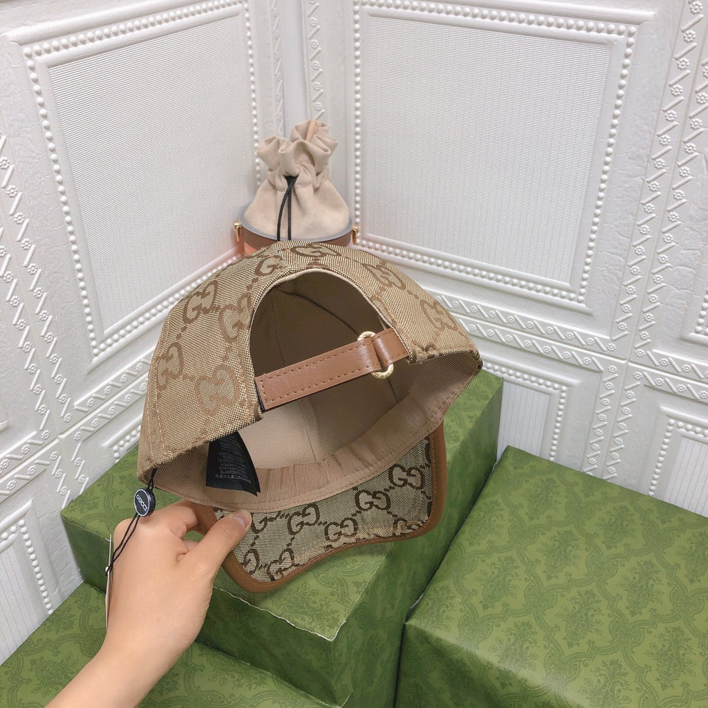 Classic Leather Trim Baseball Cap