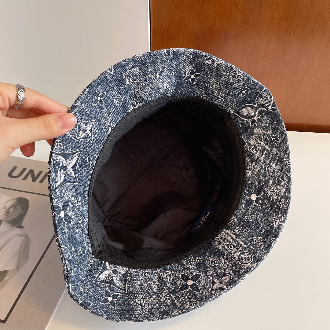 Luxury Monogram Embroidered Bucket Hat