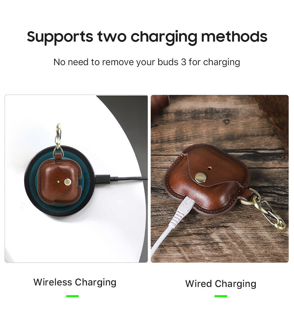 Genuine Leather AirPods 4 Case