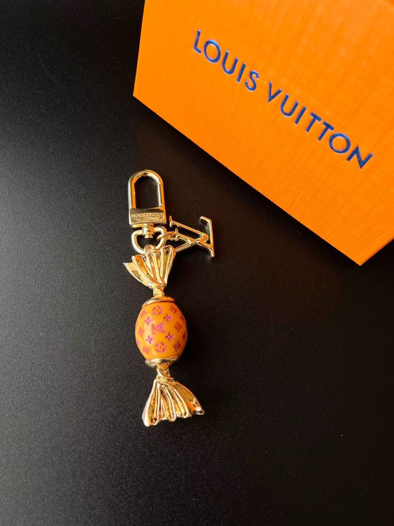 Luxury Lollipop Monogram Bag Charm Keychain