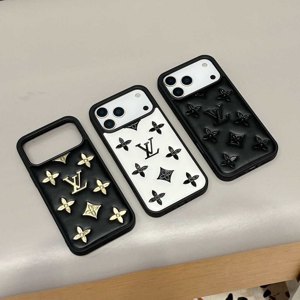 Luxus 3D dombornyomott dizájner iPhone tok