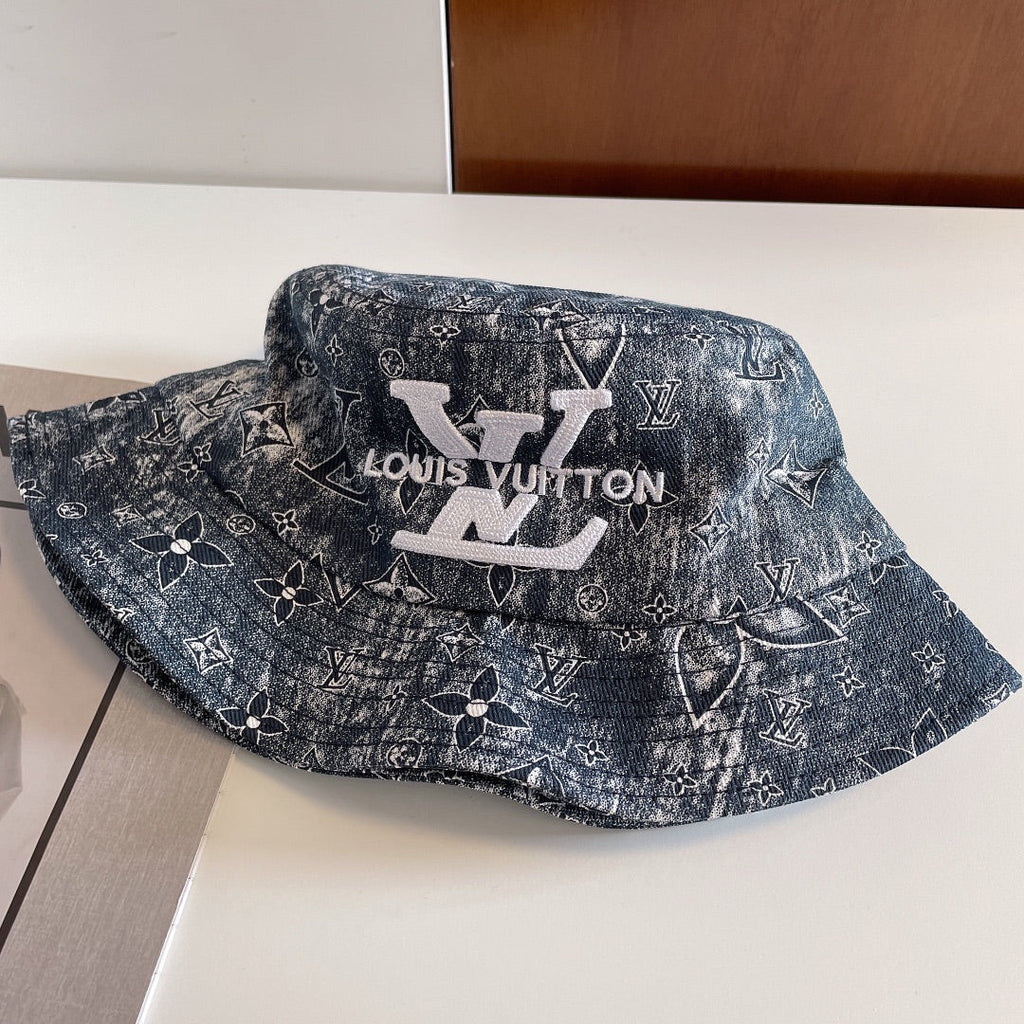 Luxury Monogram Embroidered Bucket Hat