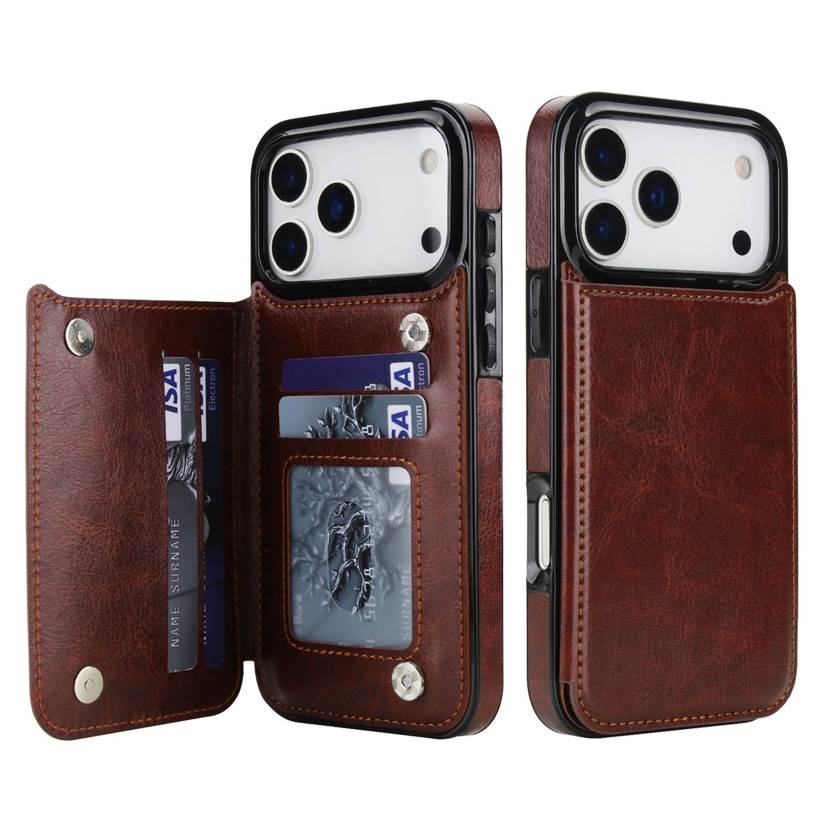 Genuine Leather Wallet Phone Case