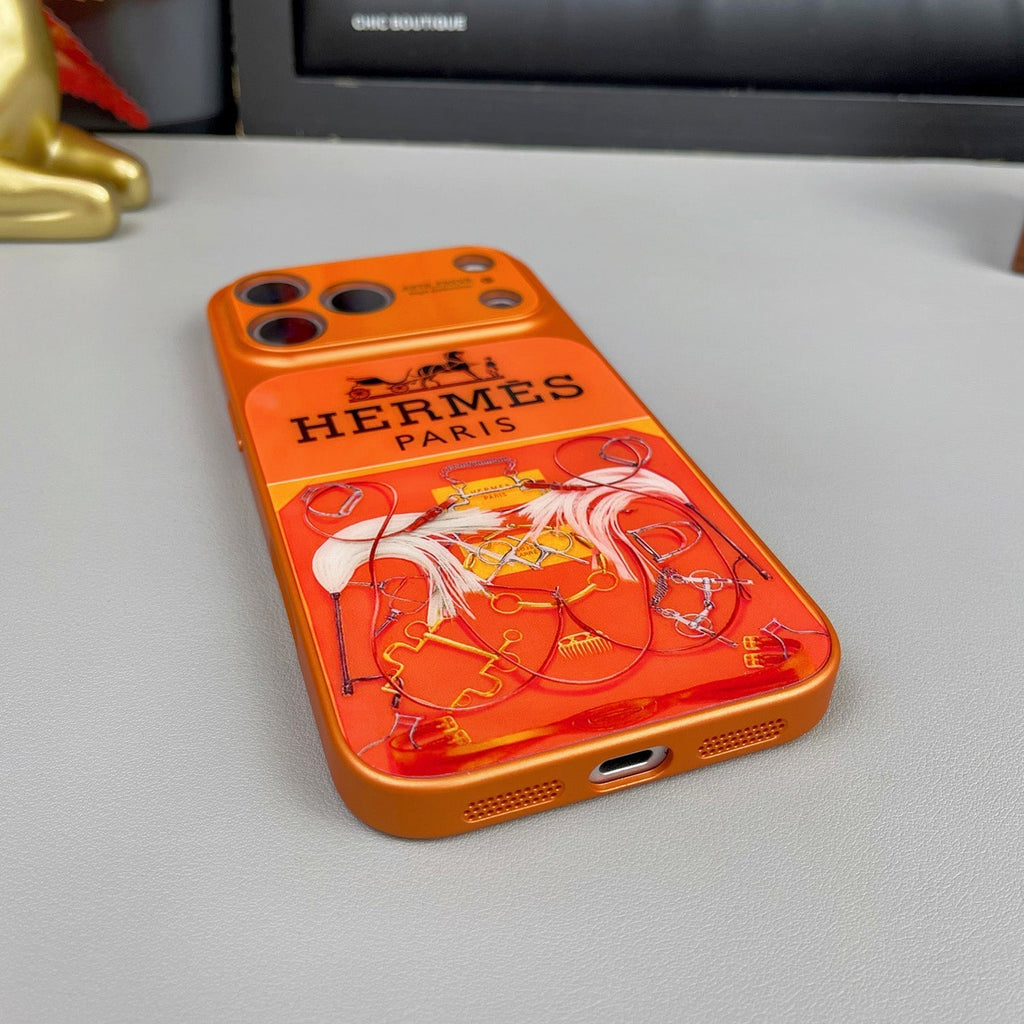 H Luxe iPhone-hoesje uit de oranje serie