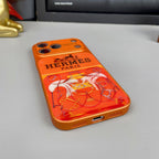 H Luxe iPhone-hoesje uit de oranje serie