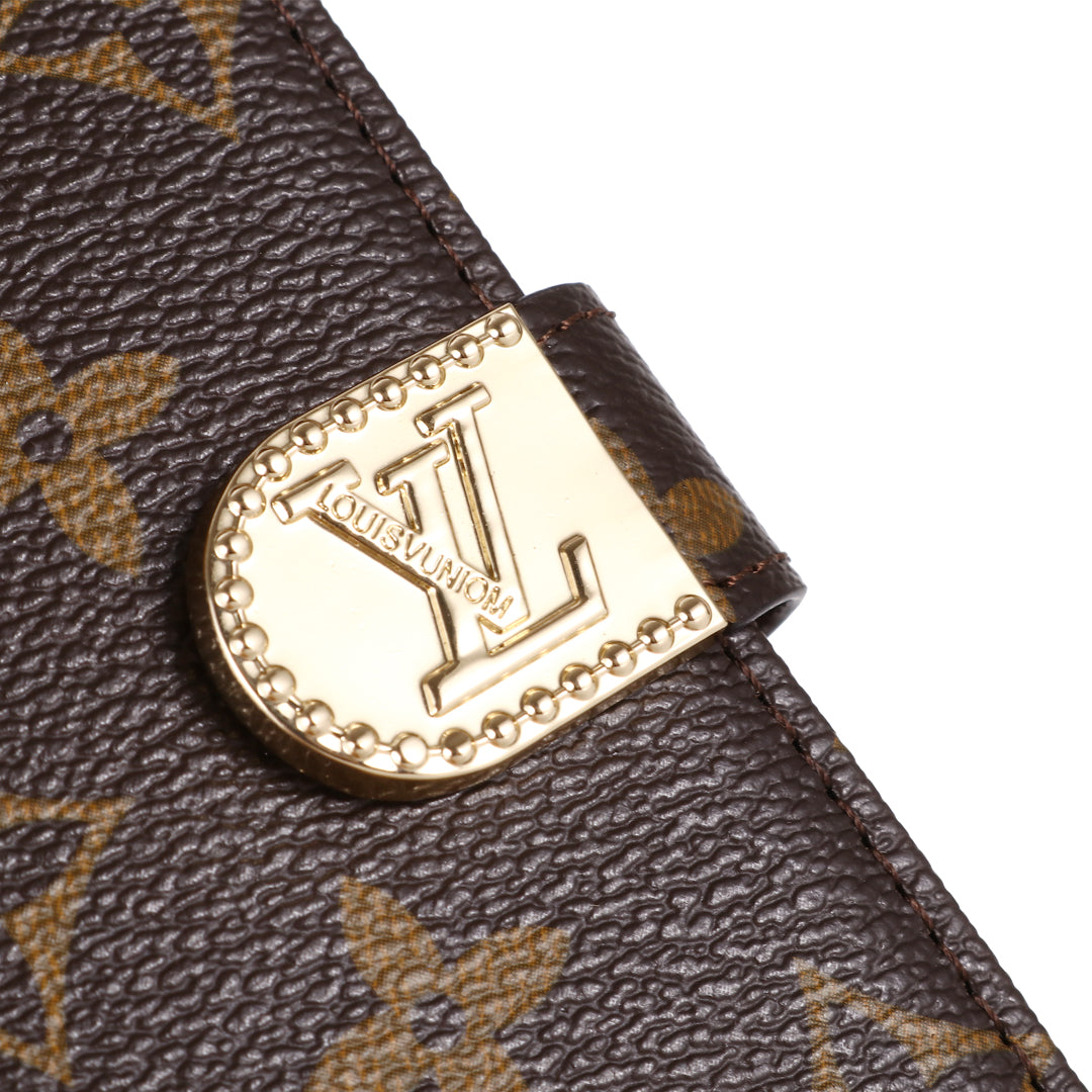 MONOGRAM CANVAS LEREN PORTEFEUILLE SAMSUNG MOBIEL TELEFOONHOESJE