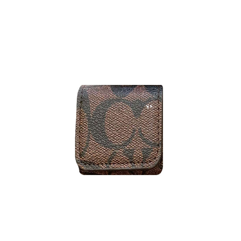 Capas AirPods clássicas de luxo Coffee-YH240425