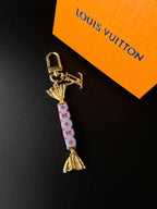 Luxury Lollipop Monogram Bag Charm Keychain