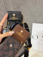 Custodia per iPhone con motivo vintage firmato | Portacarte & Tracolla