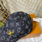 Luxury Embroidered Denim Baseball Cap