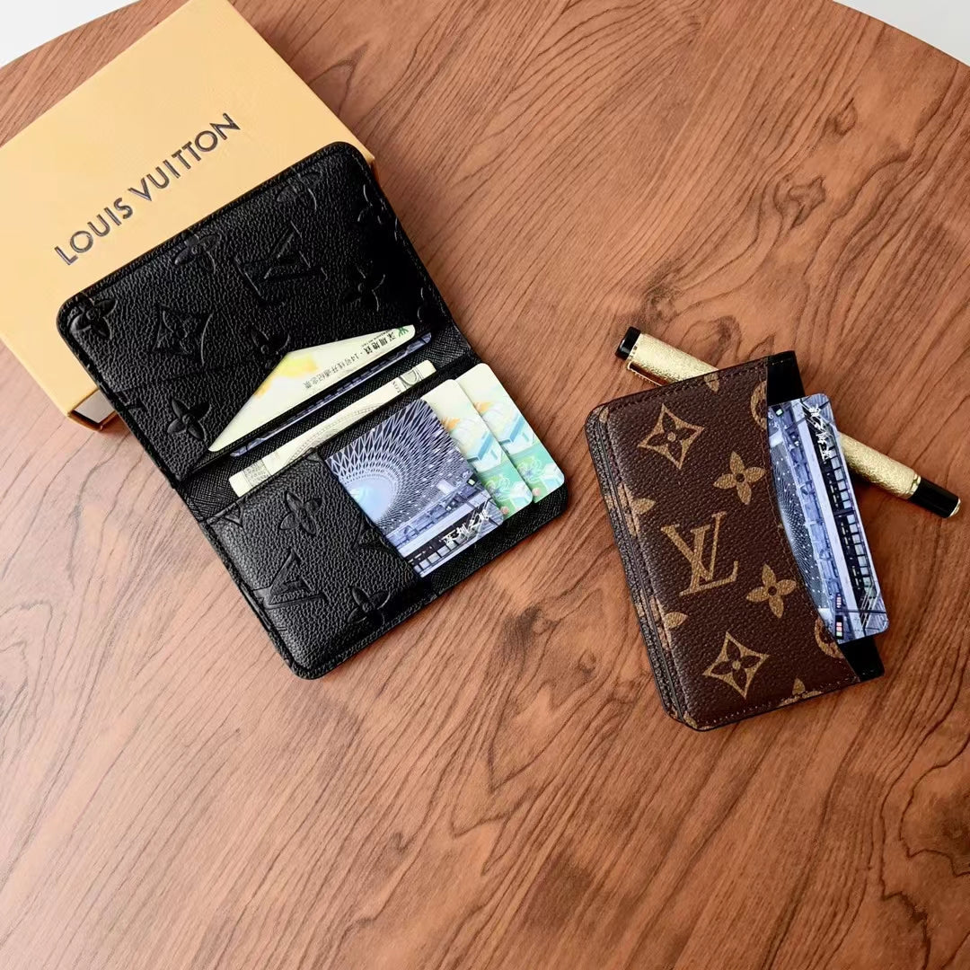Carteiras elegantes com monograma LV xadrez &