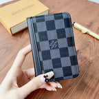 Elegant LV Checkered & Monogram Wallets